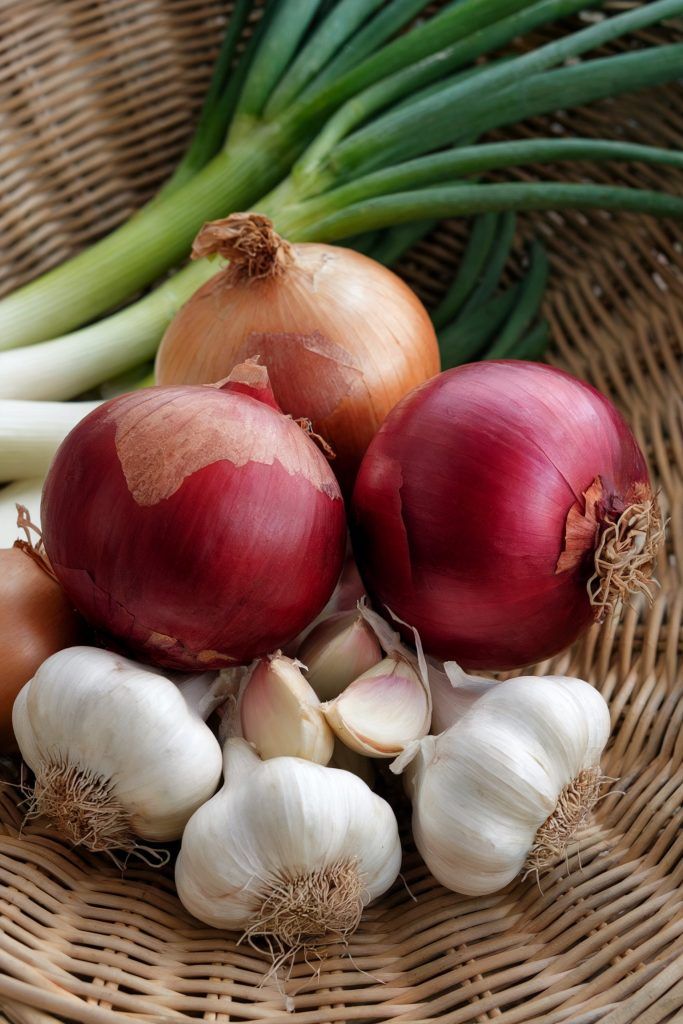 Fresh garlic and garlic powder